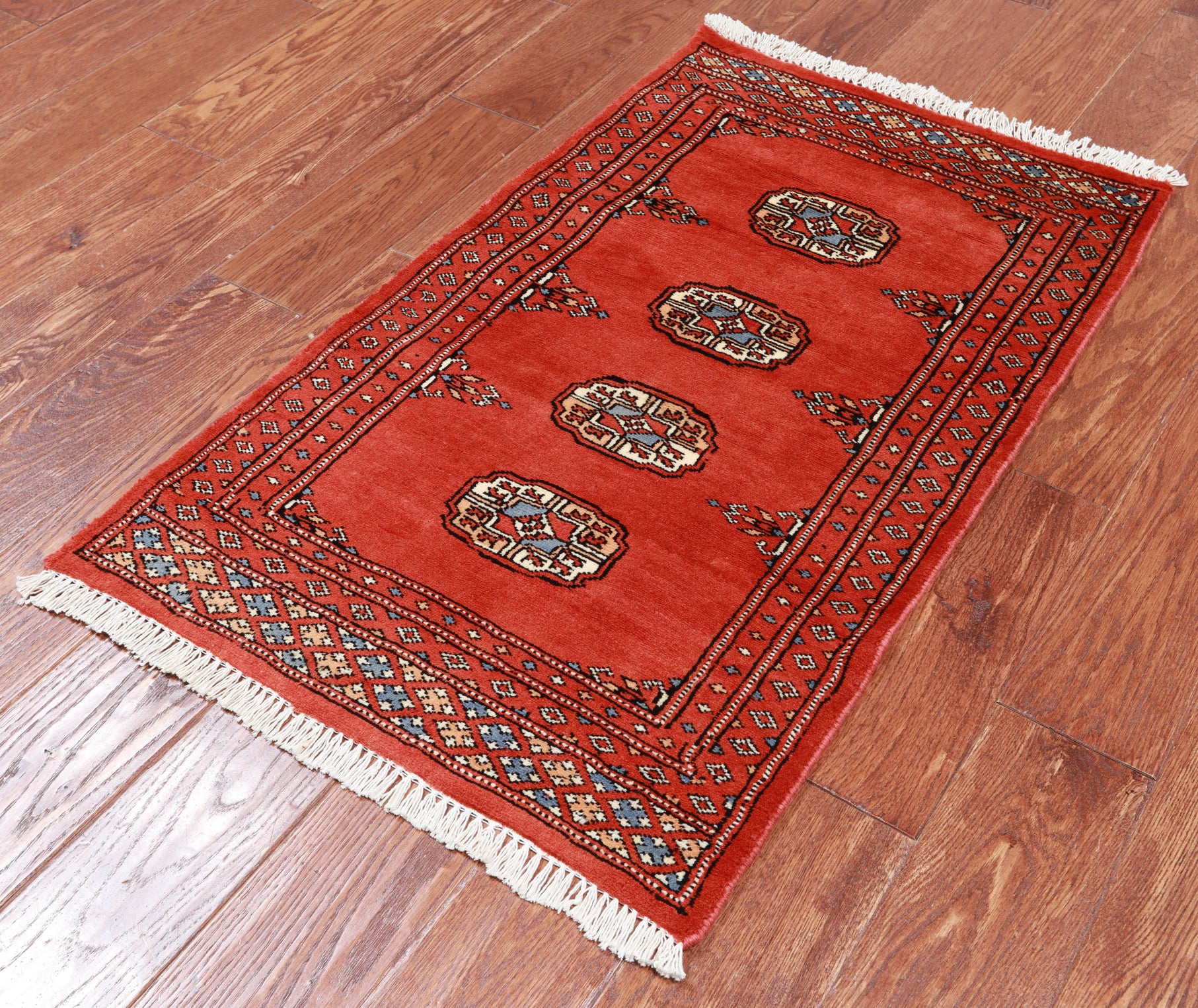Bokhara Hand Knotted Wool Rug - 2' 0" X 3' 5"