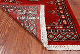 Red Bokhara Hand-Knotted Wool Rug - 2' 0" X 3' 1"