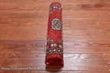 Red Bokhara Hand-Knotted Wool Rug - 2' 0" X 3' 1"