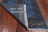 Blue Bokhara Hand Knotted Wool Rug - 2' 0" X 3' 0"