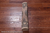 Beige Bokhara Handmade Wool Rug - 2' 0" X 3' 3"