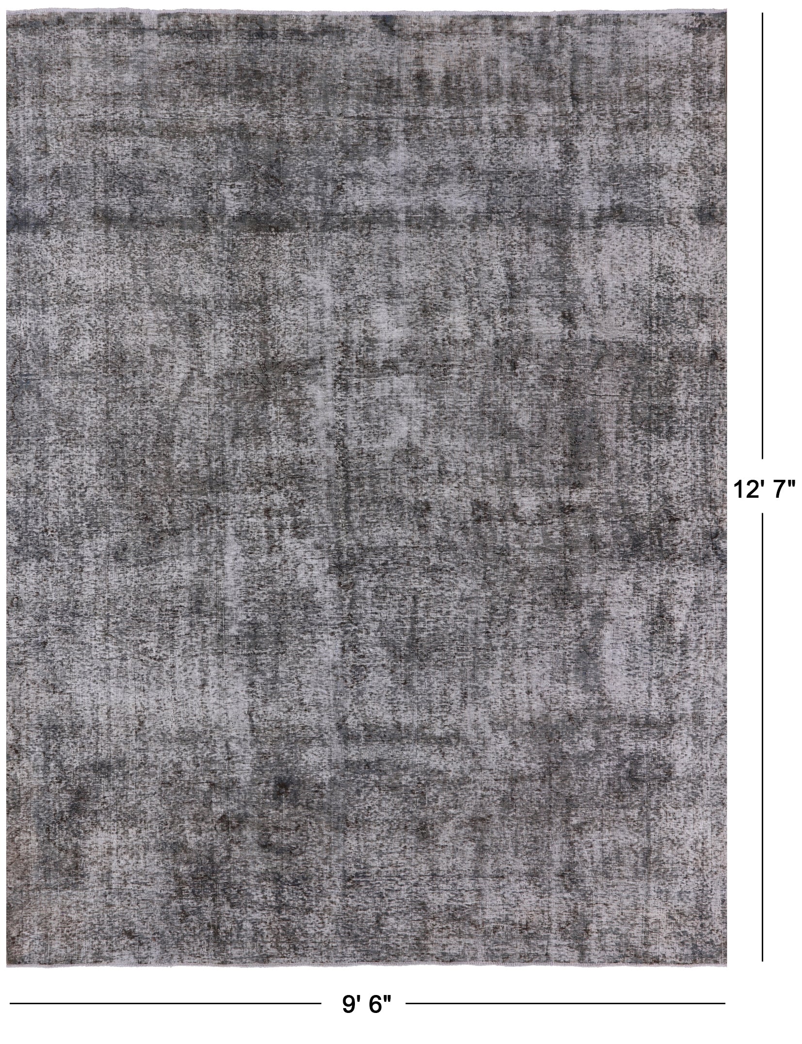 Persian Overdyed Hand Knotted Wool Area Rug - 9' 6" X 12' 7" - Golden Nile