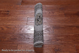 Grey Bokhara Hand-Knotted Wool Rug - 1' 11" X 3' 0"