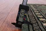Green Bokhara Hand Knotted Wool Rug - 2' 0" X 3' 2"