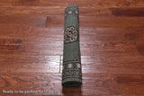 Green Bokhara Hand Knotted Wool Rug - 2' 0" X 3' 2"