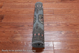Grey Bokhara Hand-Knotted Wool Rug - 2' 0" X 3' 2"