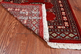 Red Bokhara Hand Knotted Wool Rug - 2' 0" X 3' 0"