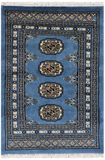 Blue Bokhara Handmade Wool Rug - 1' 11" X 2' 11"