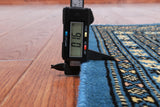 Blue Bokhara Handmade Wool Rug - 1' 11" X 2' 11"