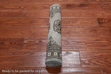 Grey Bokhara Handmade Wool Rug - 1' 11" X 3' 2"