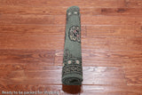 Green Bokhara Hand Knotted Wool Rug - 2' 1" X 3' 2"