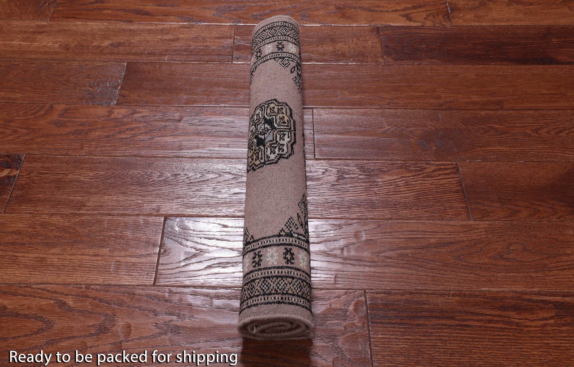 Light Brown Bokhara Handmade Wool Rug - 2' 0" X 3' 1"