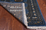 Blue Bokhara Hand Knotted Wool Rug - 2' 0" X 3' 1"
