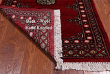 Red Bokhara Hand Knotted Wool Rug - 2' 0" X 3' 0"