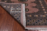 Light Brown Bokhara Hand Knotted Wool Rug - 2' 7" X 4' 3"