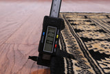 Black Bokhara Handmade Wool Rug - 2' 6" X 4' 0"