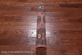 Pink Bokhara Hand-Knotted Wool Rug - 2' 8" X 4' 0"