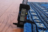 Blue Bokhara Hand-Knotted Wool Rug - 2' 6" X 3' 11"
