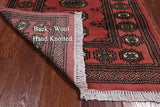 Pink Bokhara Hand-Knotted Wool Rug - 2' 6" X 3' 10"