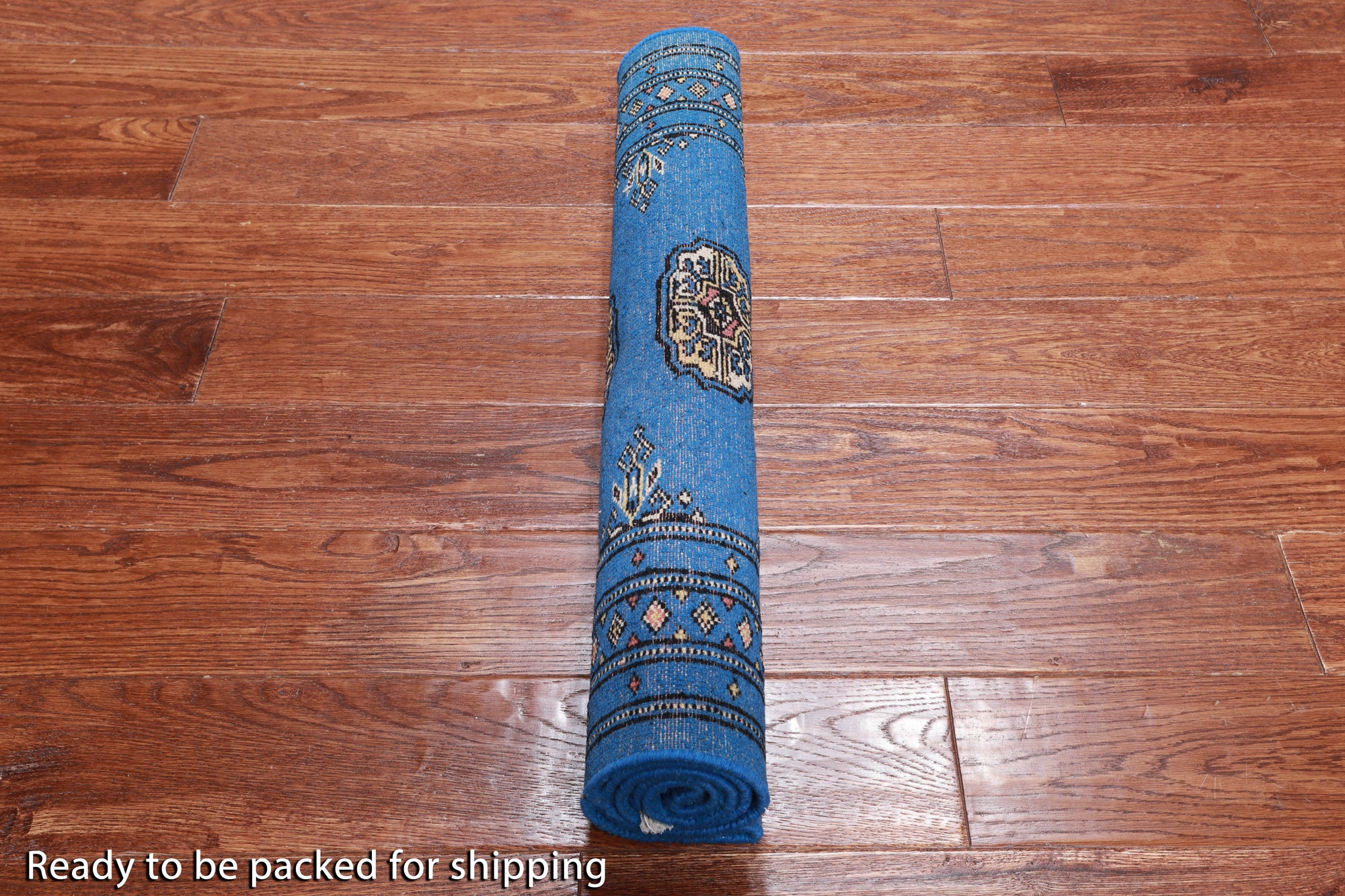 Blue Bokhara Handmade Wool Rug - 2' 6" X 4' 0"