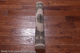 Beige Bokhara Hand-Knotted Wool Rug - 2' 7" X 4' 2"