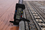 Grey Bokhara Handmade Wool Rug - 2' 7" X 4' 2"