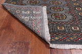 Grey Bokhara Hand-Knotted Wool Rug - 3' 0" X 5' 0"