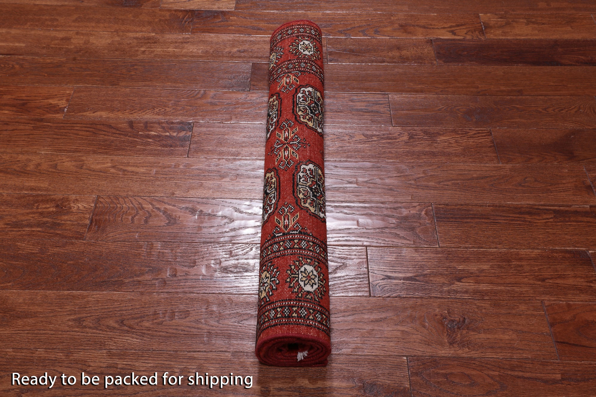 Rust Bokhara Hand-Knotted Wool Rug - 3' 1" X 5' 4"