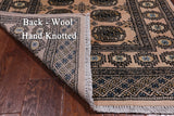 Ivory Bokhara Hand Knotted Wool Rug - 3' 1" X 5' 3"