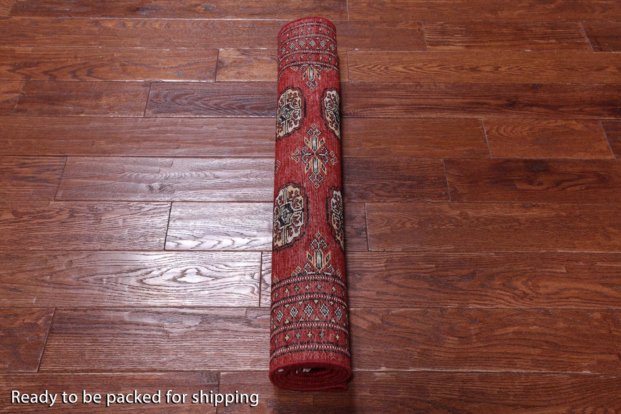 Red Bokhara Hand-Knotted Wool Rug - 3' 0" X 5' 4"
