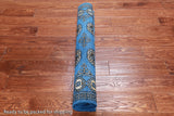 Blue Bokhara Hand-Knotted Wool Rug - 3' 1" X 4' 10"
