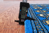 Blue Bokhara Hand-Knotted Wool Rug - 3' 1" X 4' 10"