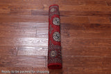Red Bokhara Handmade Wool Rug - 3' 0" X 5' 3"