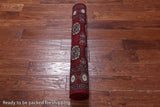 Red Bokhara Hand-Knotted Wool Rug - 3' 1" X 5' 5"
