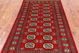 Red Bokhara Handmade Wool Rug - 3' 0" X 5' 4"