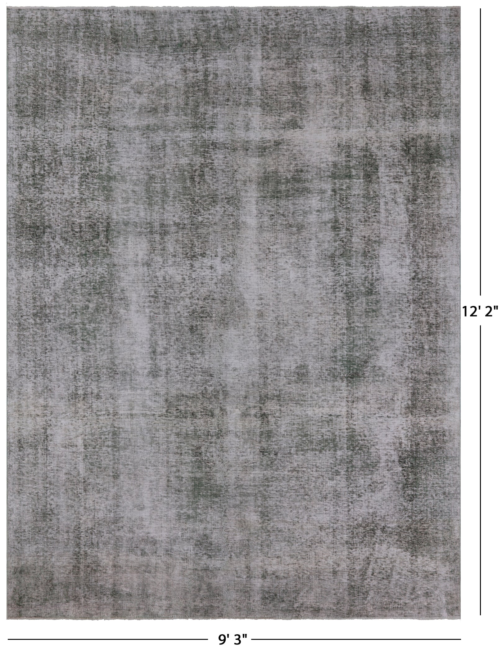 Persian Overdyed Hand Knotted Wool Area Rug - 9' 3" X 12' 2" - Golden Nile