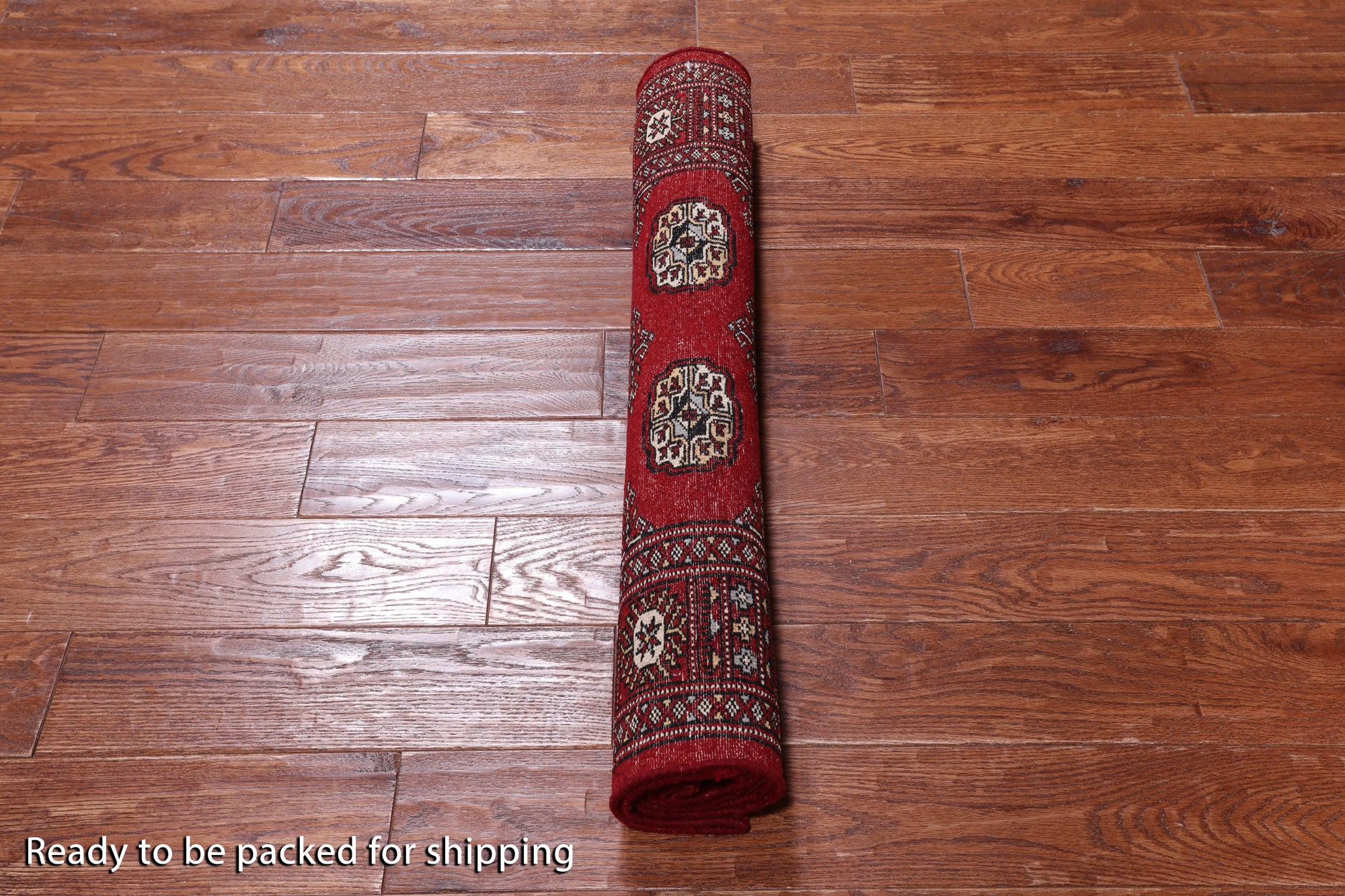 Red Bokhara Hand-Knotted Wool Rug - 3' 0" X 5' 3"