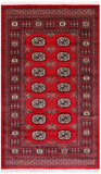 Red Bokhara Hand Knotted Wool Rug - 3' 0" X 5' 1"