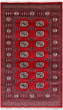 Red Bokhara Hand-Knotted Wool Rug - 3' 1" X 5' 2"