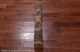 Gold Bokhara Hand Knotted Wool Rug - 3' 1" X 5' 1"