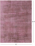 Pink Persian Overdyed Hand Knotted Wool Area Rug - 9' 3" X 12' 2" - Golden Nile