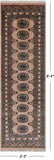 Beige Bokhara Hand-Knotted Wool Runner Rug - 2' 0" X 6' 4"