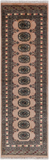 Beige Bokhara Hand-Knotted Wool Runner Rug - 2' 0" X 6' 4"