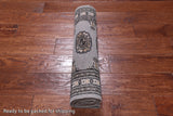 Grey Bokhara Hand Knotted Wool Runner Rug - 2' 1" X 5' 5"
