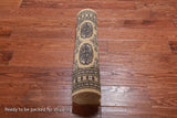Gold Signed Bokhara Handmade Wool Runner Rug - 2' 3" X 6' 6"
