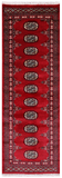 Red Bokhara Handmade Wool Runner Rug - 2' 0" X 6' 0"