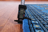 Blue Bokhara Hand-Knotted Wool Runner Rug - 2' 1" X 6' 0"