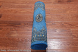 Blue Bokhara Handmade Wool Runner Rug - 2' 1" X 5' 11"