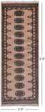 Ivory Bokhara Hand Knotted Wool Runner Rug - 2' 0" X 5' 5"