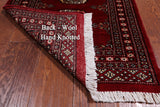 Red Bokhara Handmade Wool Runner Rug - 2' 0" X 6' 1"